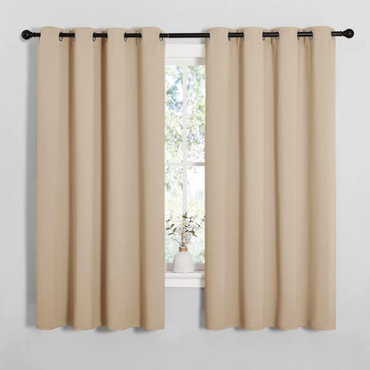 NICETOWN Blackout Curtains 42x63" Black