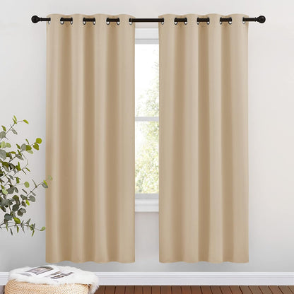 NICETOWN Gray Blackout Curtains for Bedroom