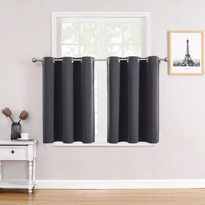 ChrisDowa Blackout Curtains 42x63" Grey, 2 Panels