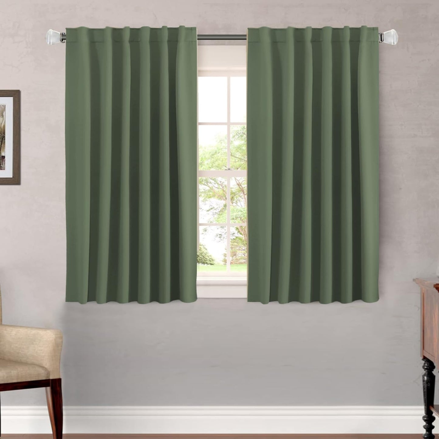 H.VERSAILTEX Blackout Curtains 52x84, 2 Panels