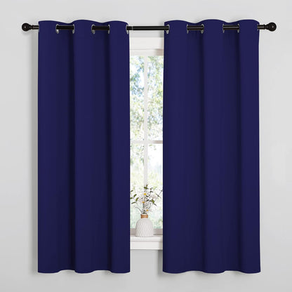 NICETOWN Blackout Curtains 42x63" Black