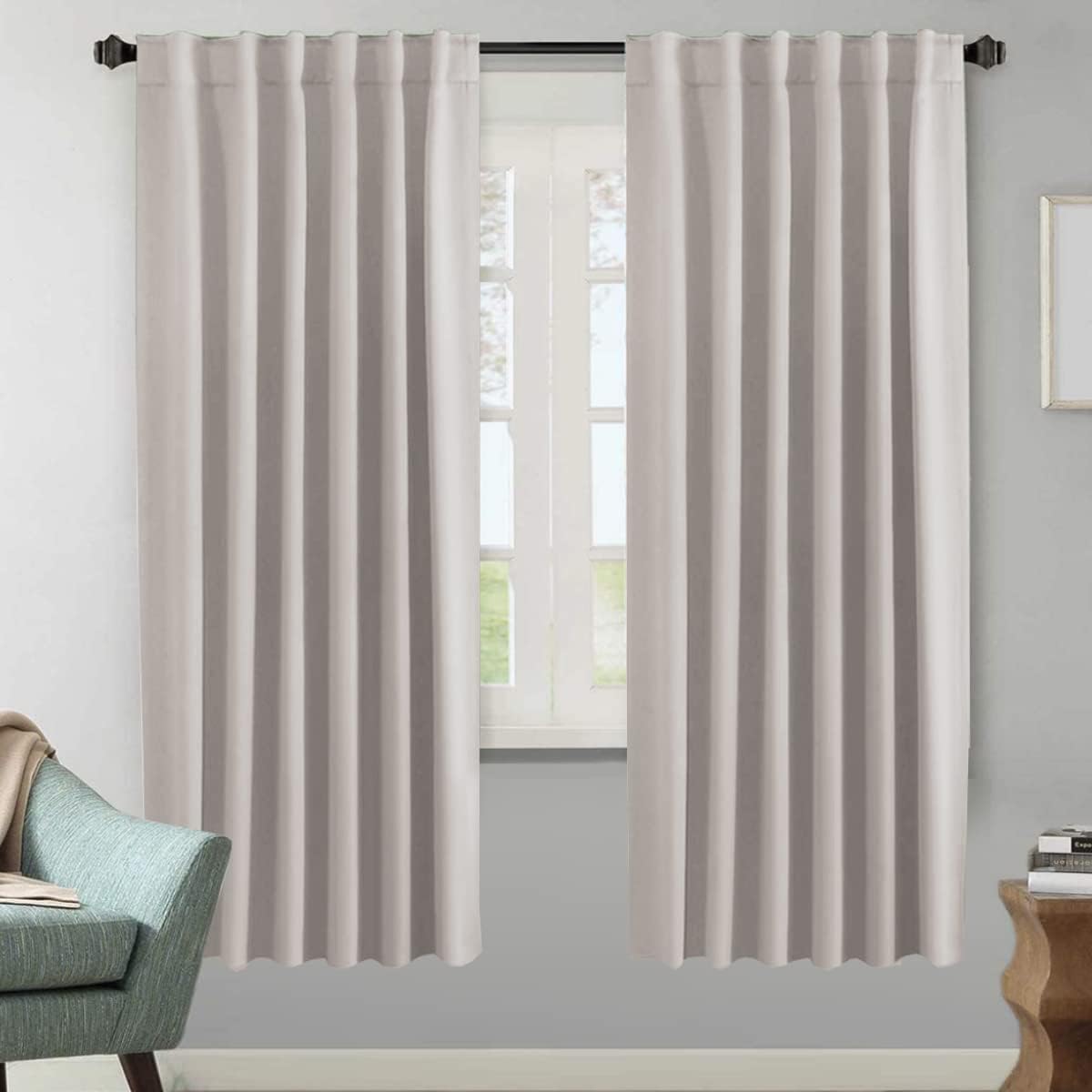 H.VERSAILTEX Blackout Curtains 52x84, 2 Panels