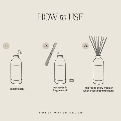 Sweet Water Decor Cashmere Vanilla Reed Diffuser – 3.5oz