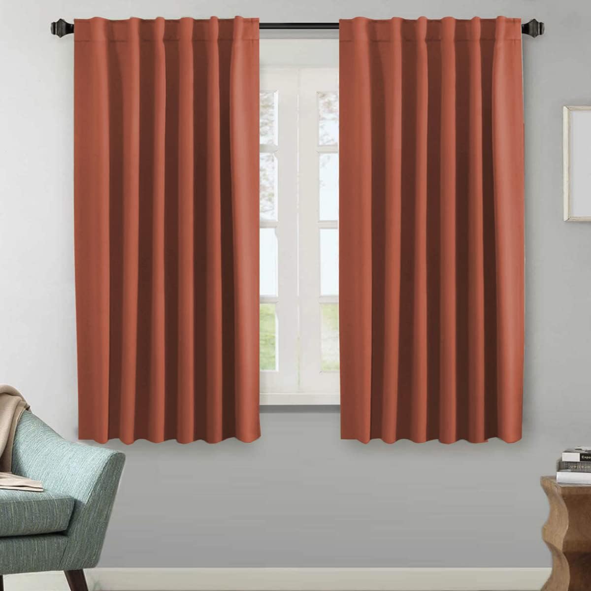 H.VERSAILTEX Blackout Curtains 52x84, 2 Panels