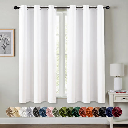 Blackout Curtains – Sage Green, 40"x63", 2 Panels