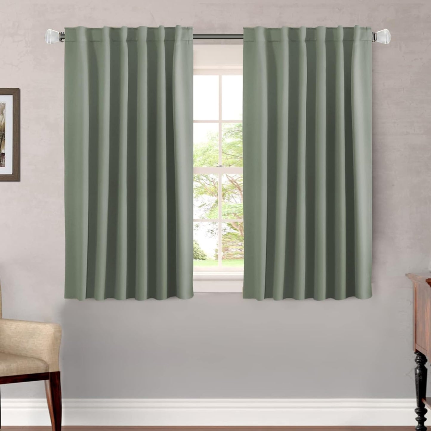 H.VERSAILTEX Blackout Curtains 52x84, 2 Panels