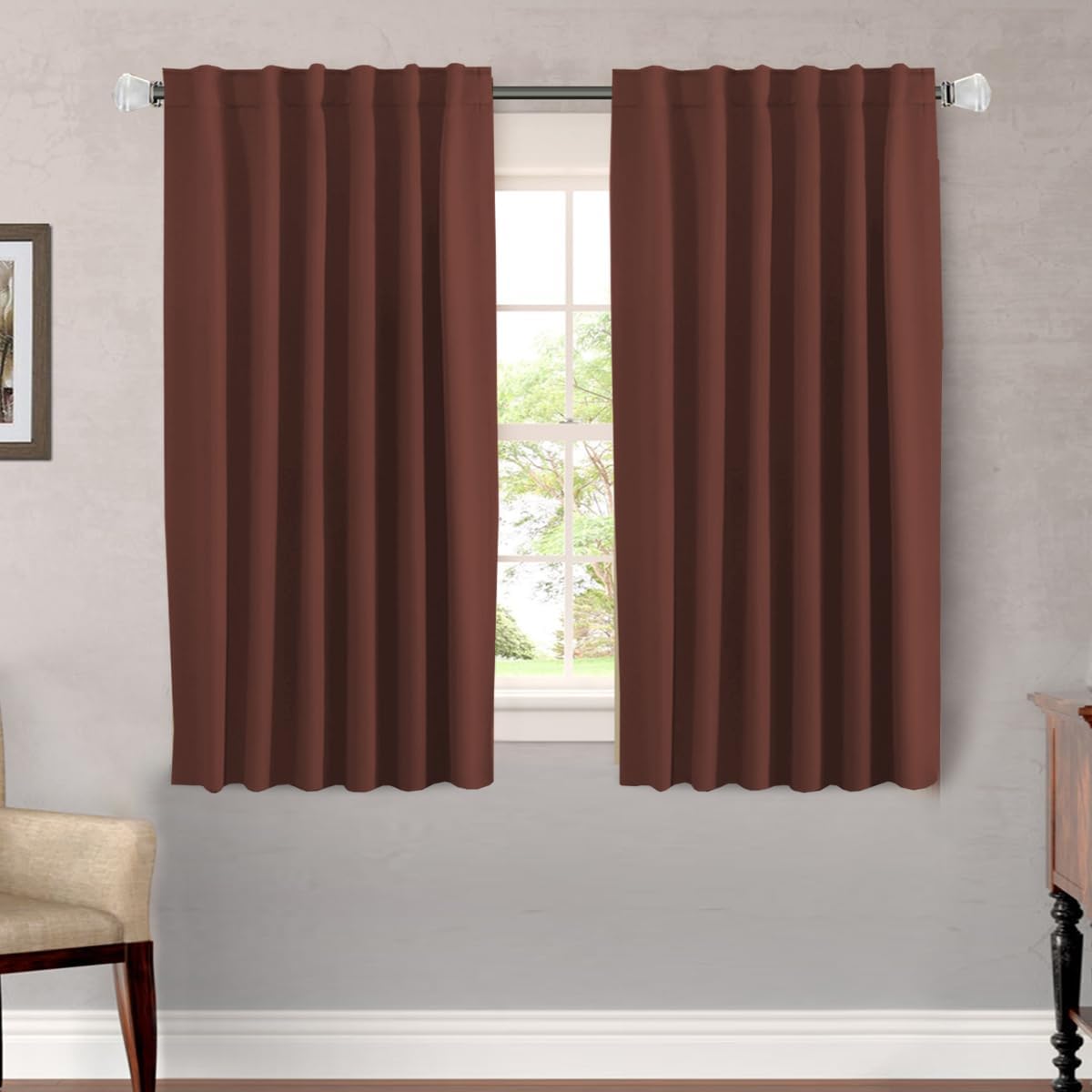 H.VERSAILTEX Blackout Curtains 52x84, 2 Panels