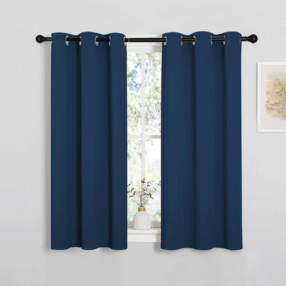 NICETOWN Blackout Curtains 42x63" Black