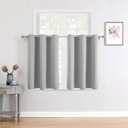 ChrisDowa Blackout Curtains 42x63" Grey, 2 Panels