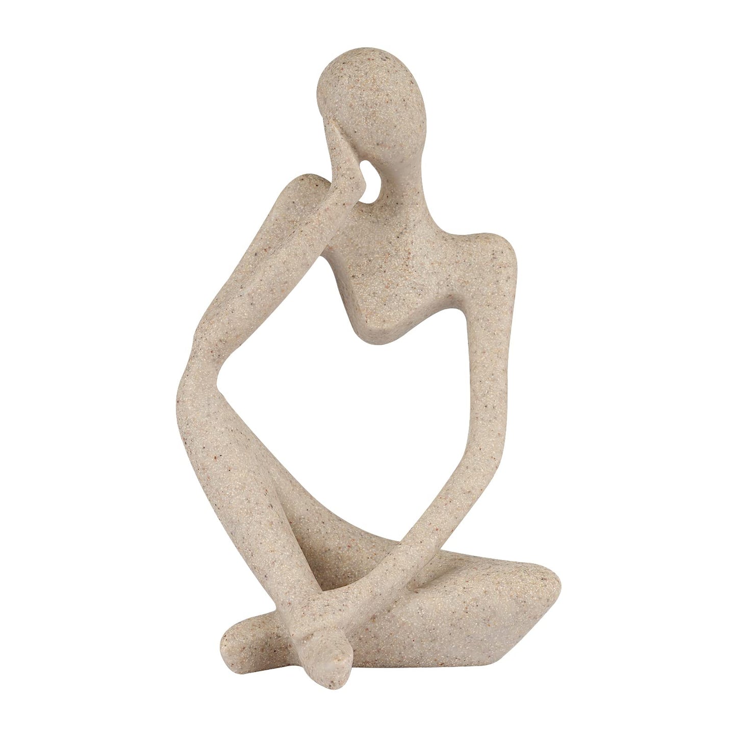 Sandstone Thinker Statue, Small Left