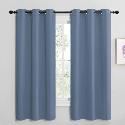 NICETOWN Blackout Curtains 42x63" Black