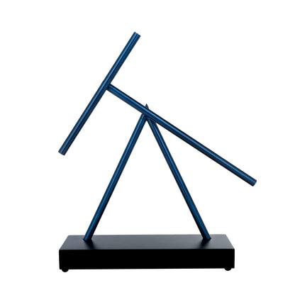 Kinetic Energy Sculpture – Silver/Bamboo