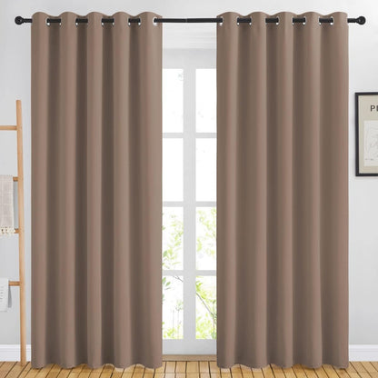 NICETOWN Gray Blackout Curtains for Bedroom