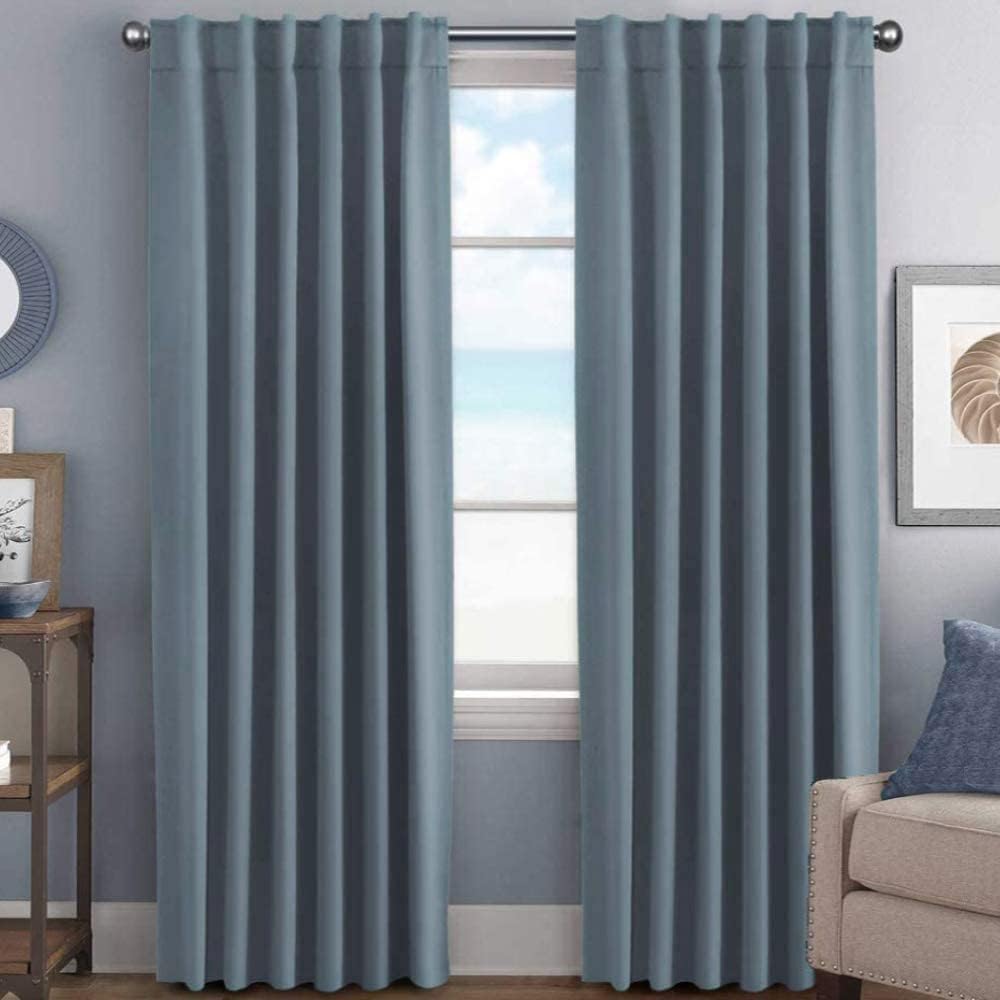 H.VERSAILTEX Blackout Curtains 52x84, 2 Panels