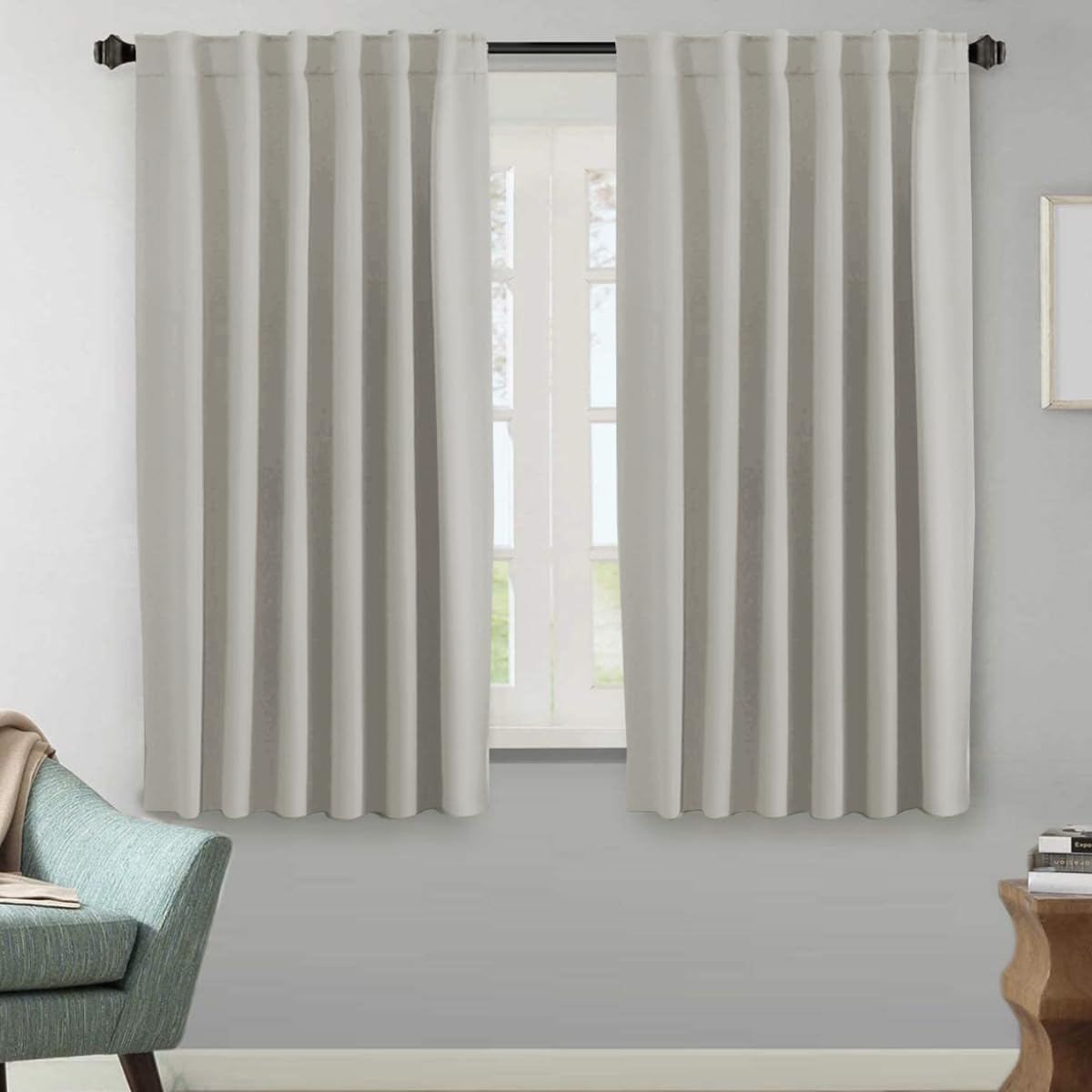 H.VERSAILTEX Blackout Curtains 52x84, 2 Panels