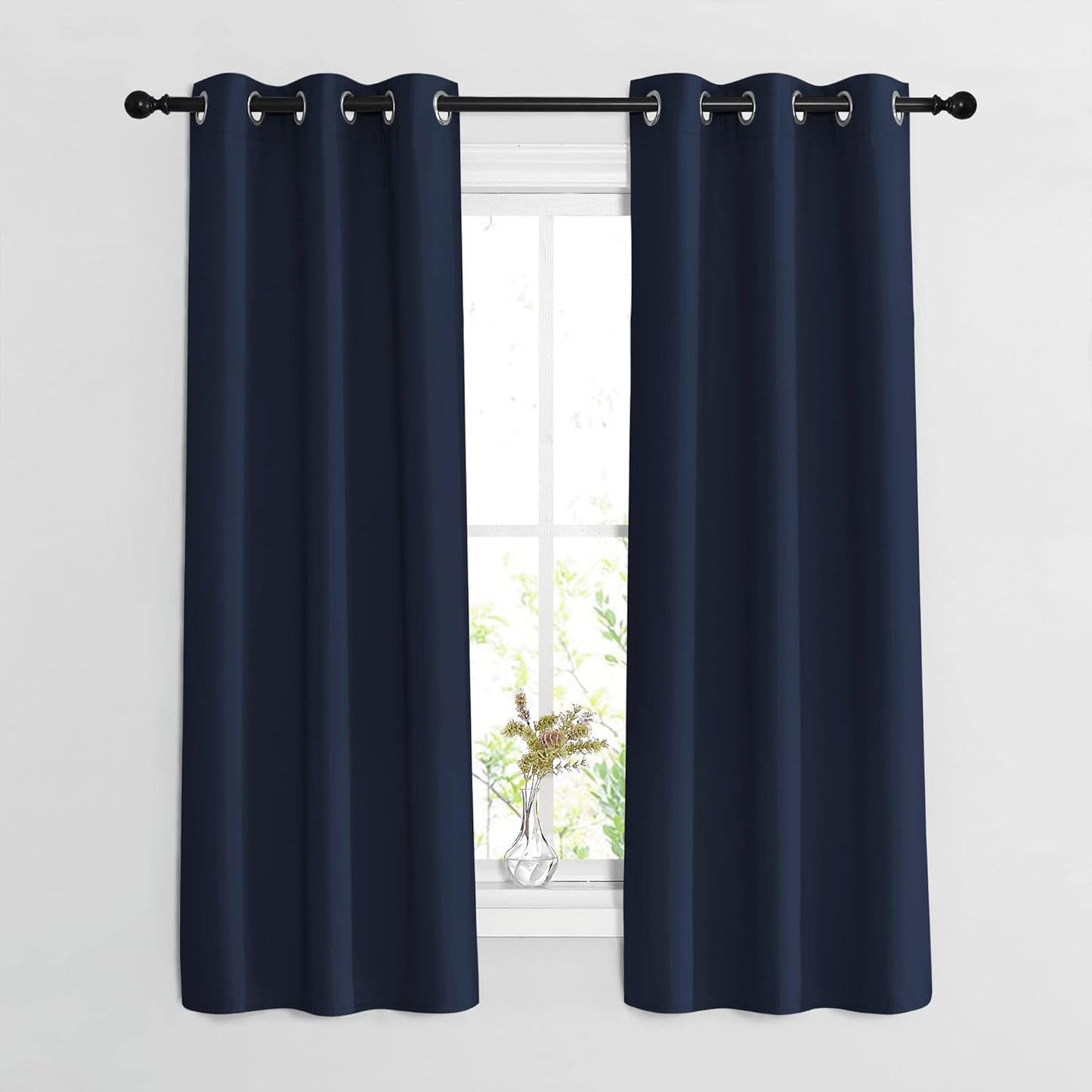 NICETOWN Gray Blackout Curtains for Bedroom