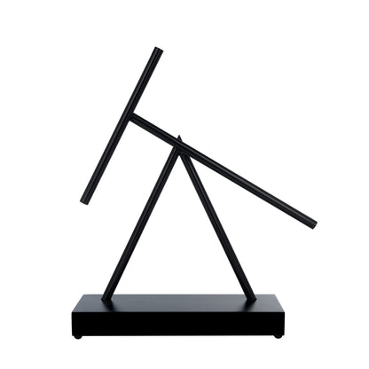 Kinetic Energy Sculpture – Silver/Bamboo