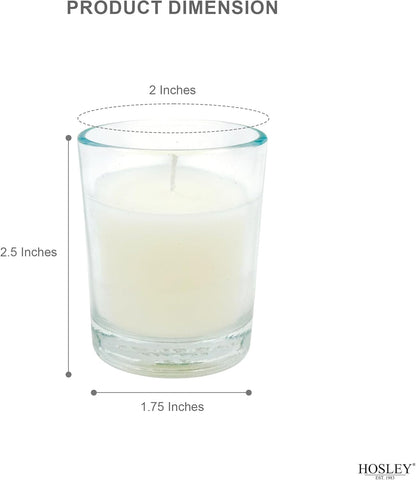 Hosley 240 Ivory Votive Candles