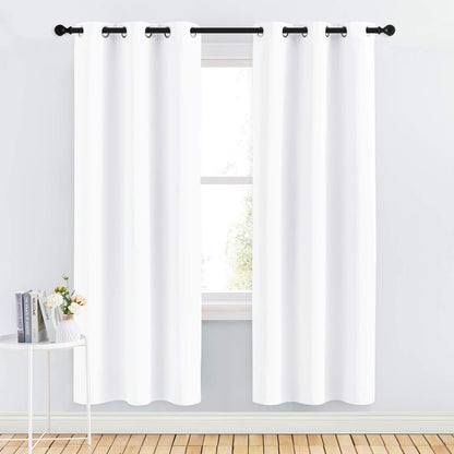 NICETOWN Blackout Curtains 42x63" Black