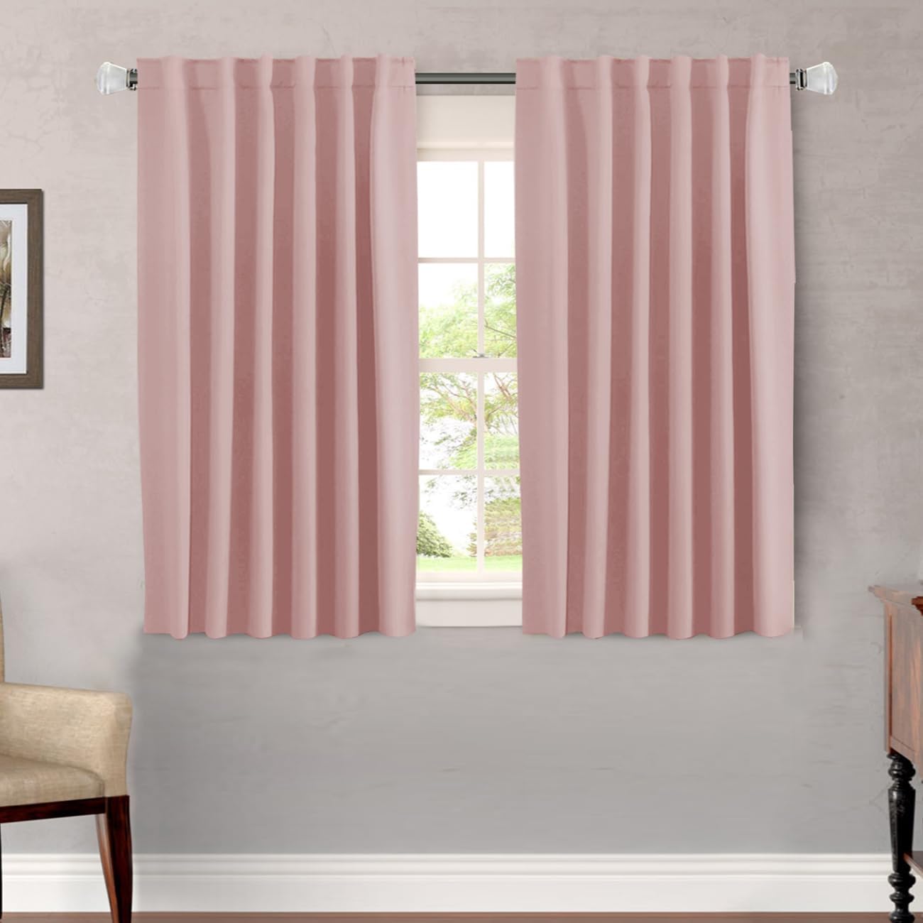 H.VERSAILTEX Blackout Curtains 52x84, 2 Panels
