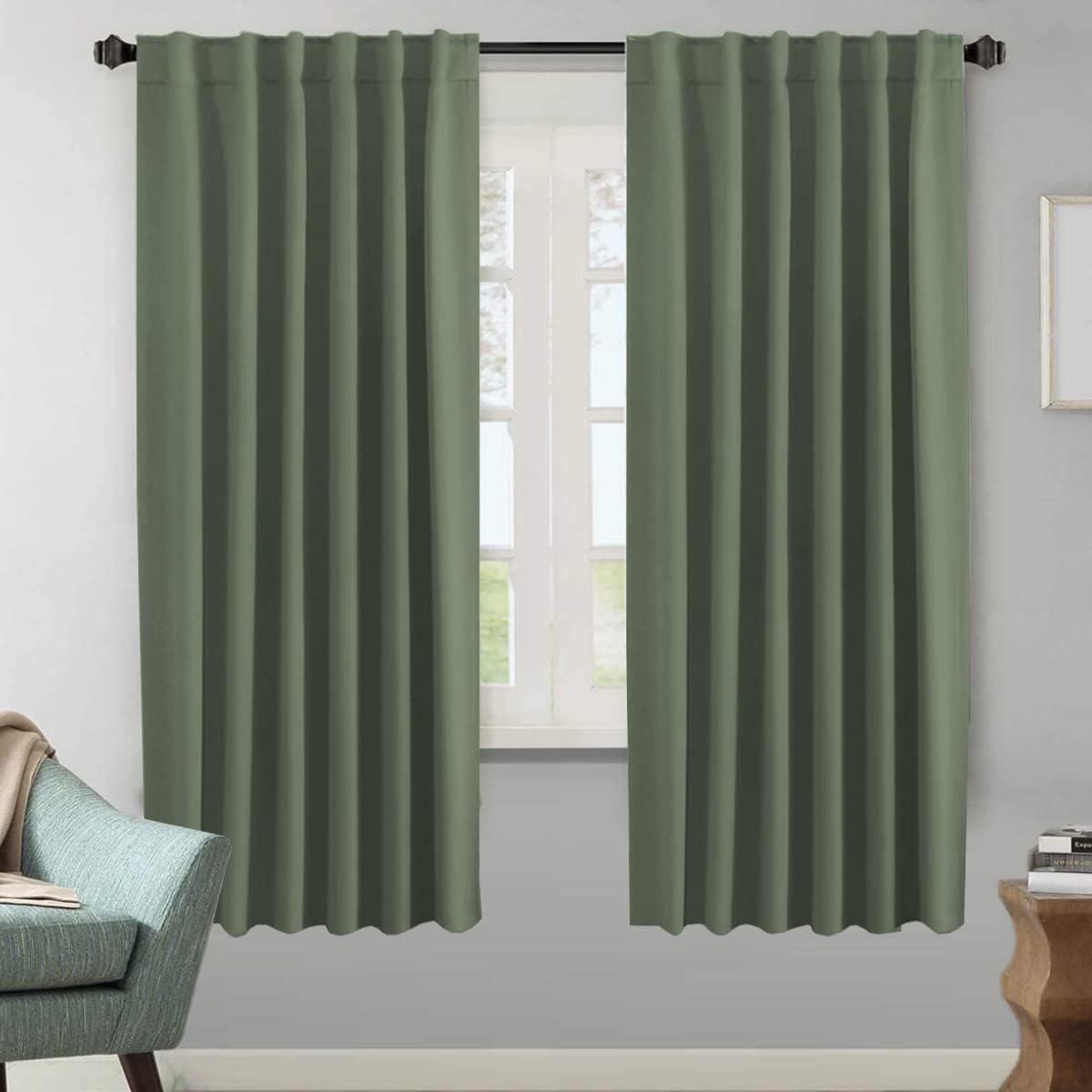 H.VERSAILTEX Blackout Curtains 52x84, 2 Panels