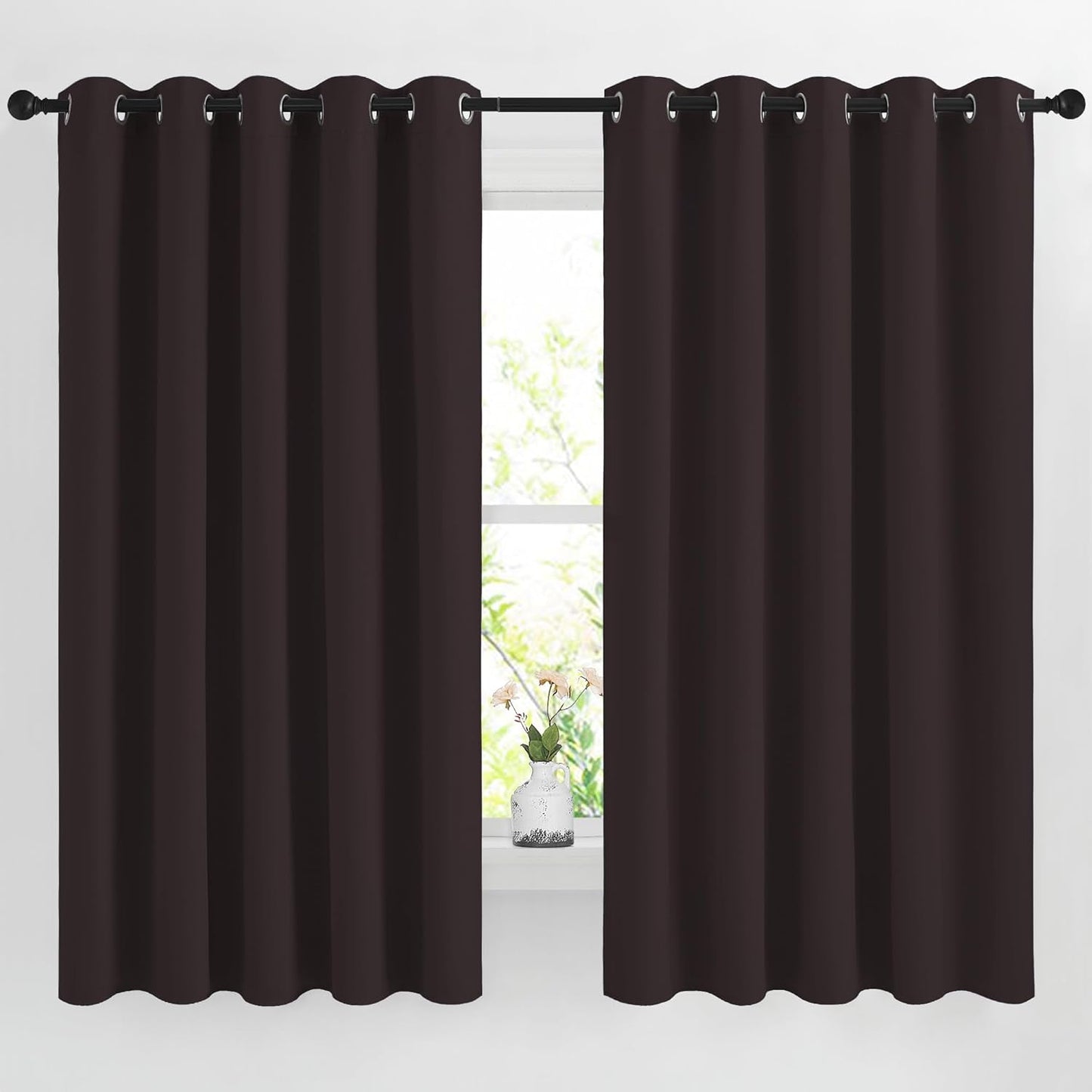 NICETOWN Gray Blackout Curtains for Bedroom