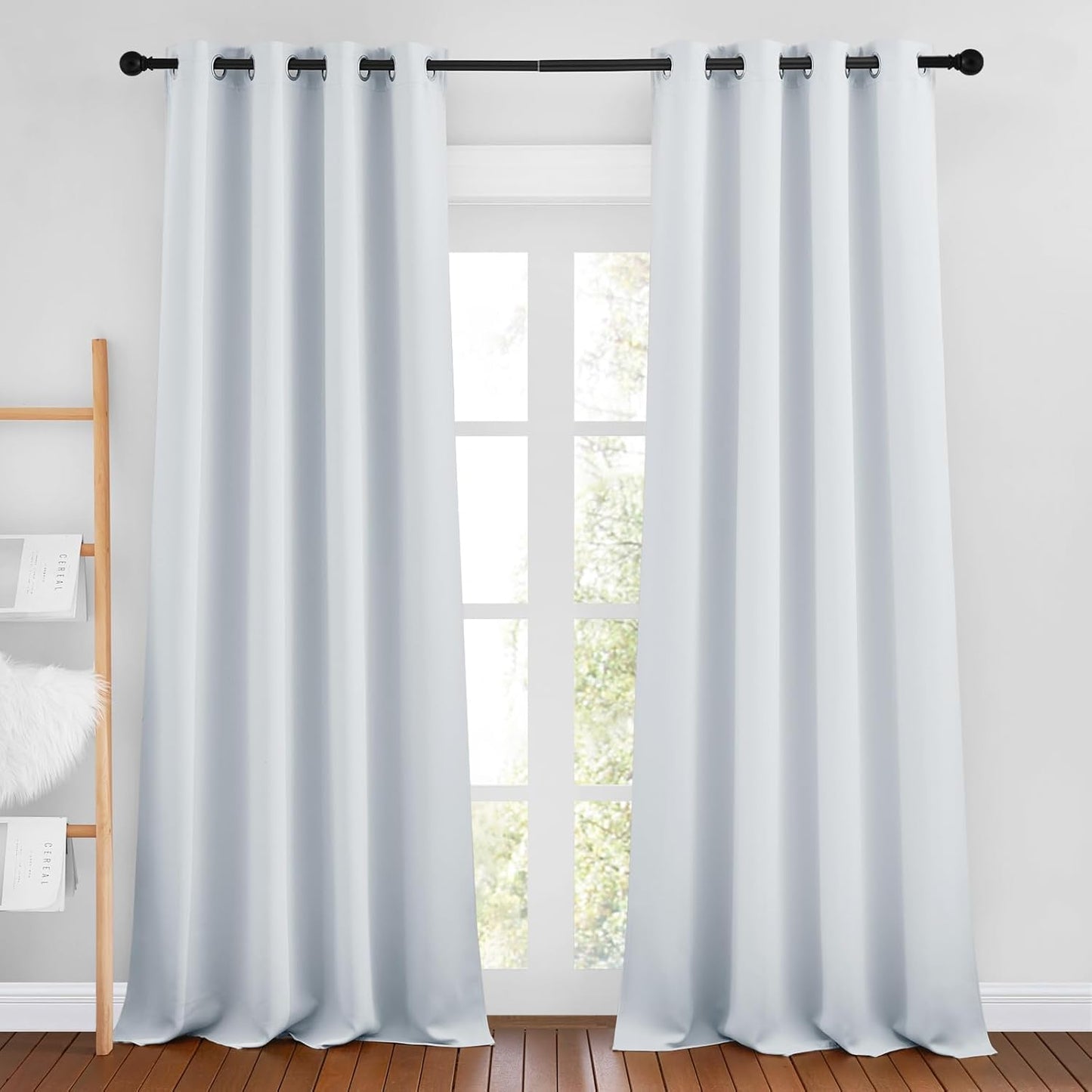 NICETOWN Gray Blackout Curtains for Bedroom