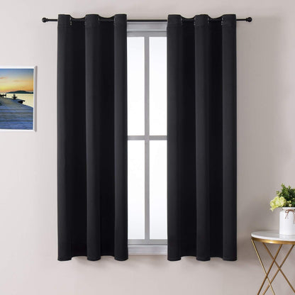 ChrisDowa Blackout Curtains 42x63" Grey, 2 Panels