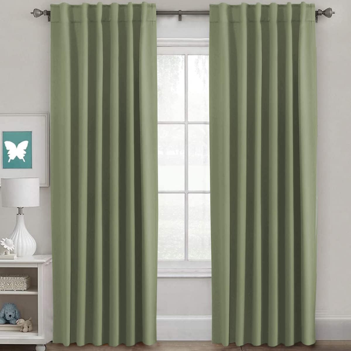 H.VERSAILTEX Blackout Curtains 52x84, 2 Panels