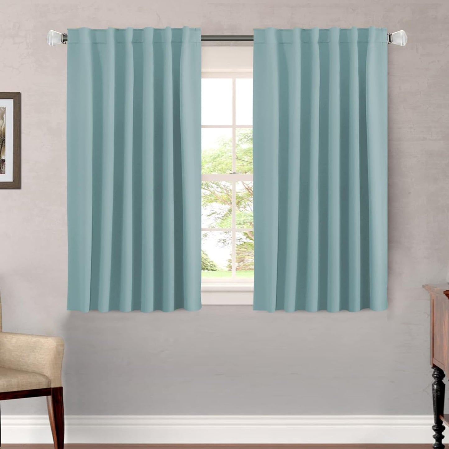 H.VERSAILTEX Blackout Curtains 52x84, 2 Panels