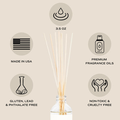 Sweet Water Decor Cashmere Vanilla Reed Diffuser – 3.5oz