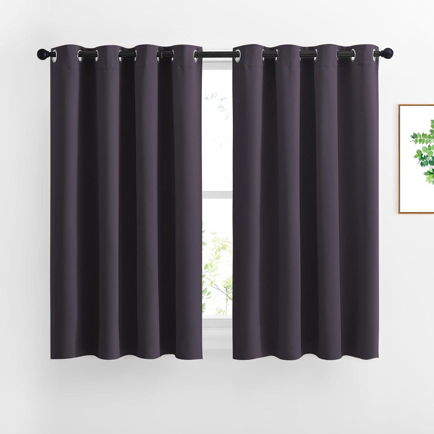 NICETOWN Gray Blackout Curtains for Bedroom