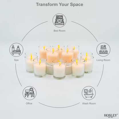 Hosley 240 Ivory Votive Candles