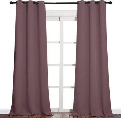 NICETOWN Blackout Curtains 42x63" Black