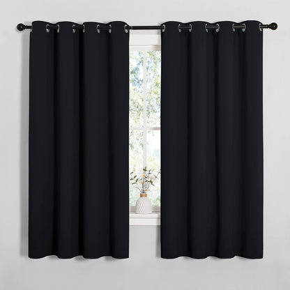 NICETOWN Blackout Curtains 42x63" Black