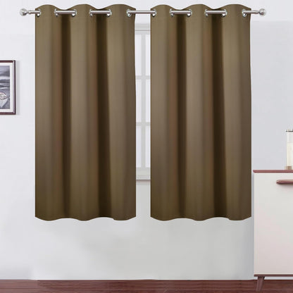 LEMOMO Blackout Curtains 52x84" Black, 2 Panels