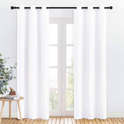 NICETOWN Blackout Curtains 42x63" Black