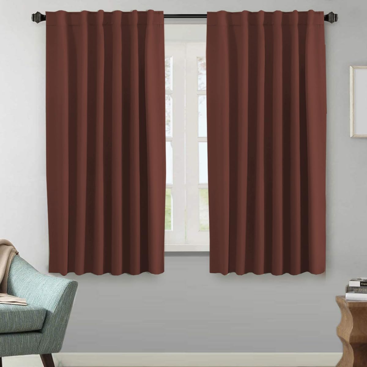 H.VERSAILTEX Blackout Curtains 52x84, 2 Panels