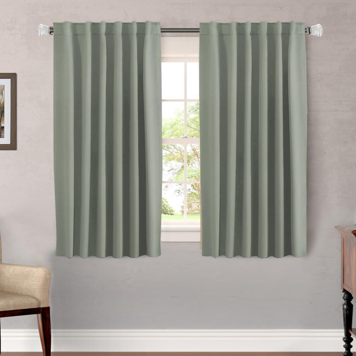 H.VERSAILTEX Blackout Curtains 52x84, 2 Panels