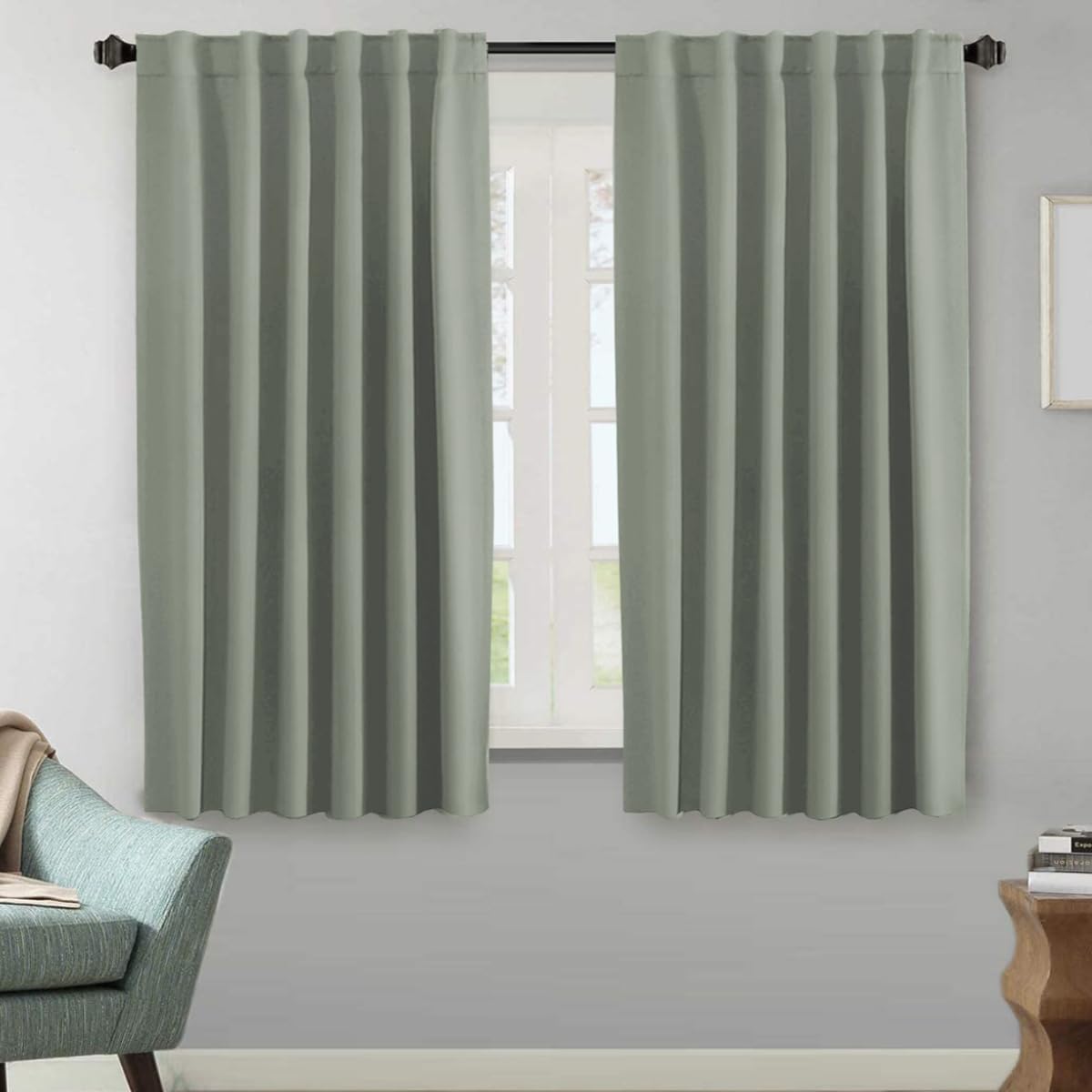 H.VERSAILTEX Blackout Curtains 52x84, 2 Panels