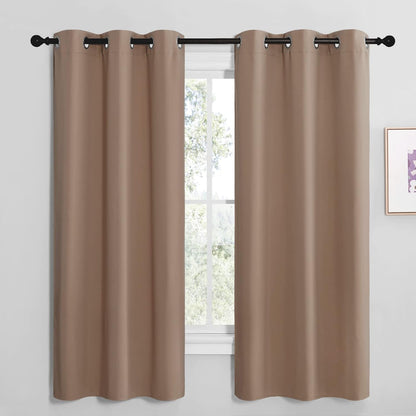 NICETOWN Blackout Curtains 42x63" Black