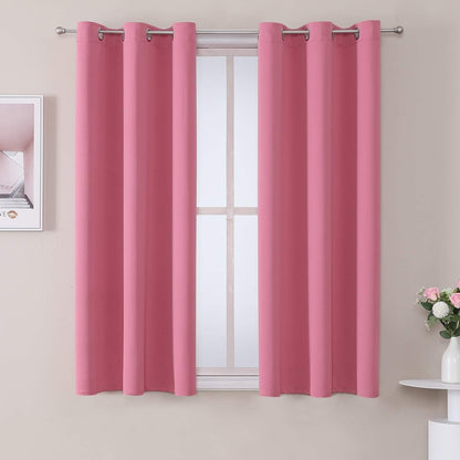 ChrisDowa Blackout Curtains 42x63" Grey, 2 Panels