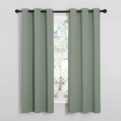 NICETOWN Blackout Curtains 42x63" Black