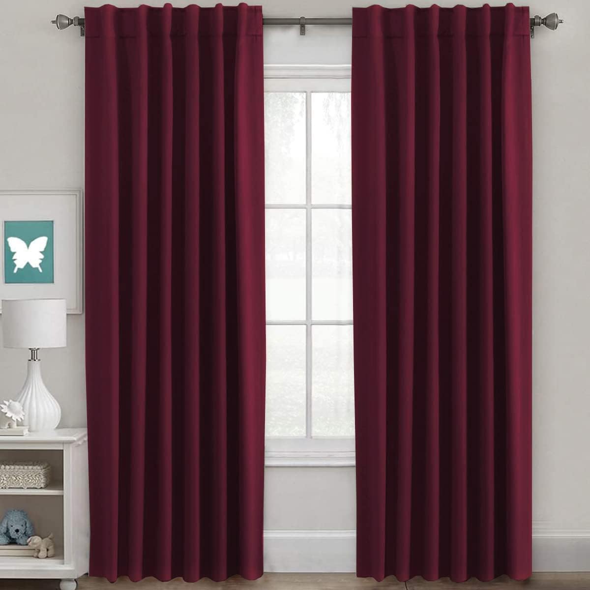 H.VERSAILTEX Blackout Curtains 52x84, 2 Panels