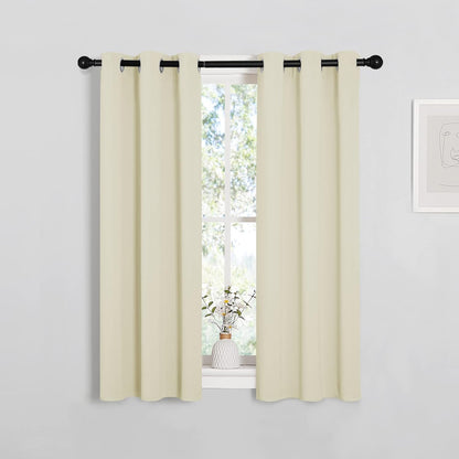 NICETOWN Blackout Curtains 42x63" Black