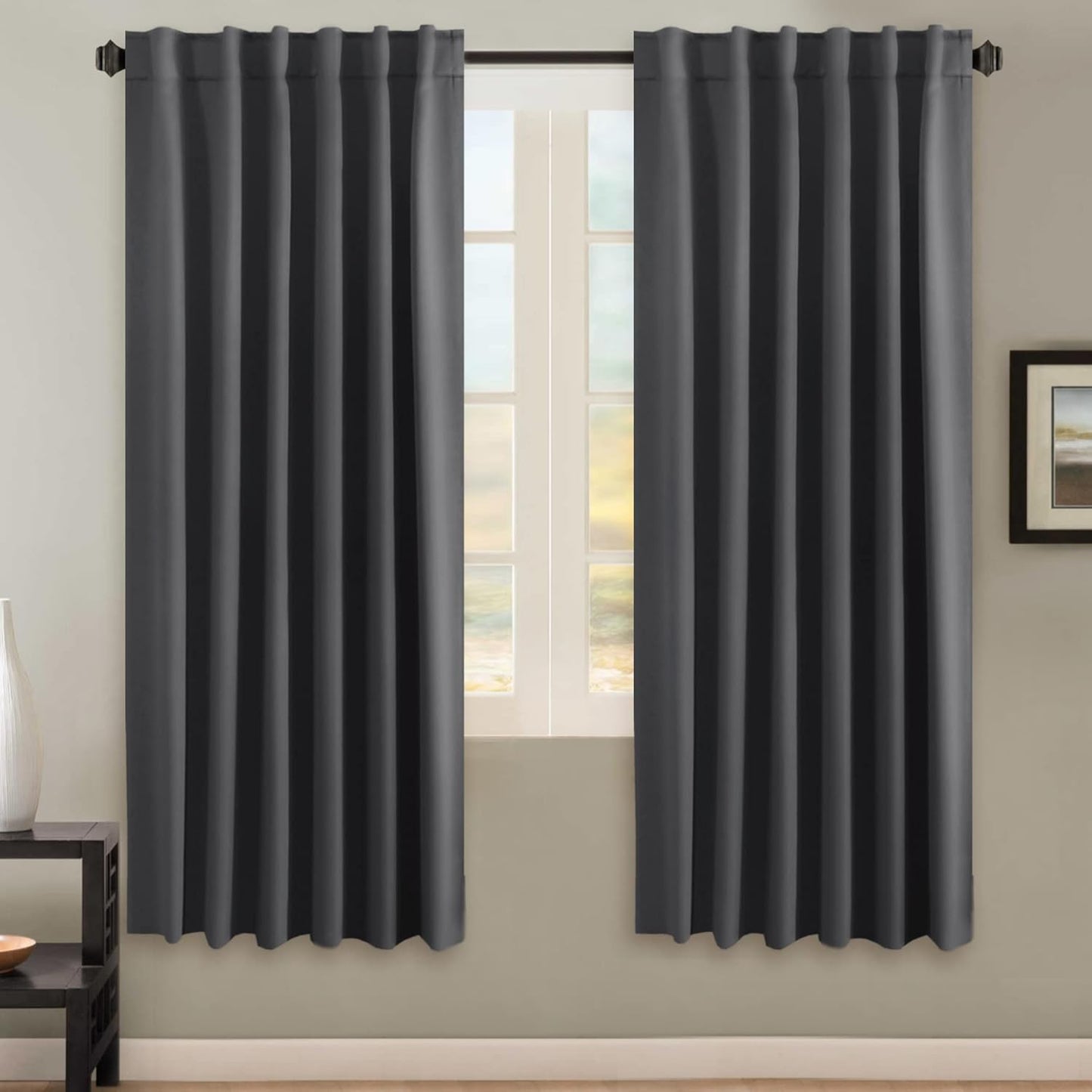 H.VERSAILTEX Blackout Curtains 52x84, 2 Panels
