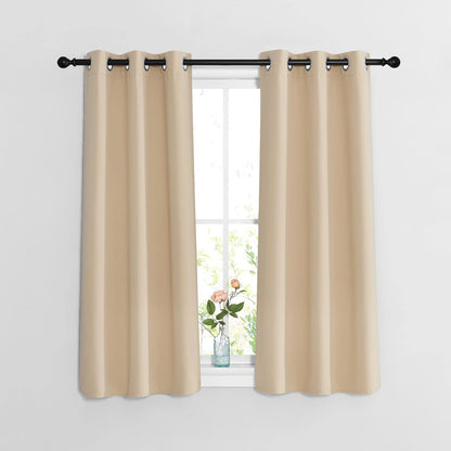 NICETOWN Gray Blackout Curtains for Bedroom
