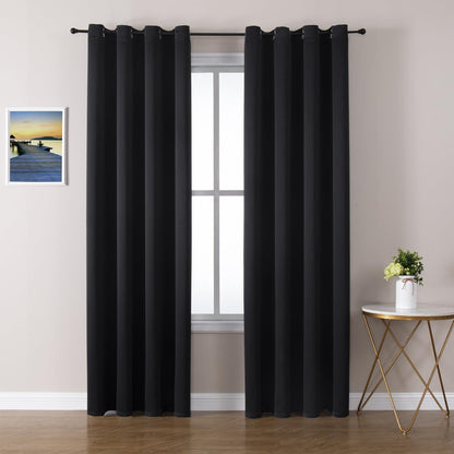 ChrisDowa Blackout Curtains 42x63" Grey, 2 Panels