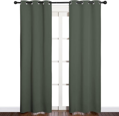 NICETOWN Blackout Curtains 42x63" Black
