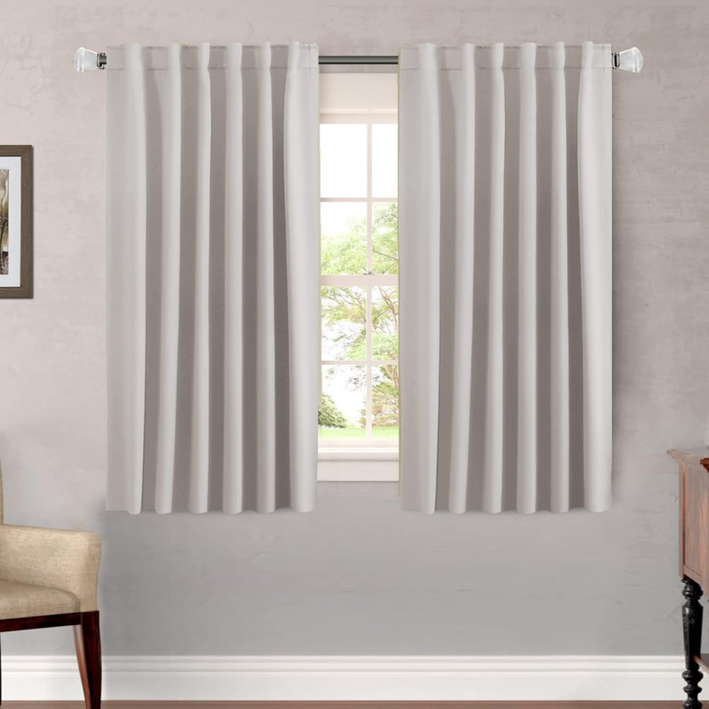 H.VERSAILTEX Blackout Curtains 52x84, 2 Panels